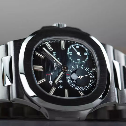 Patek Philippe, Nautilus, 5712/1A, Blue Dial, Moon Phase, Stainless Steel, 40mm