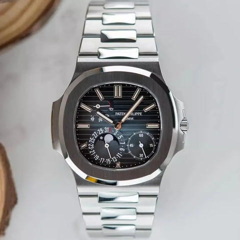 Patek Philippe, Nautilus, 5712/1A, Blue Dial, Moon Phase, Stainless Steel, 40mm
