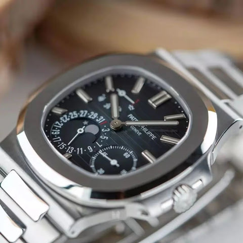 Patek Philippe, Nautilus, 5712/1A, Blue Dial, Moon Phase, Stainless Steel, 40mm