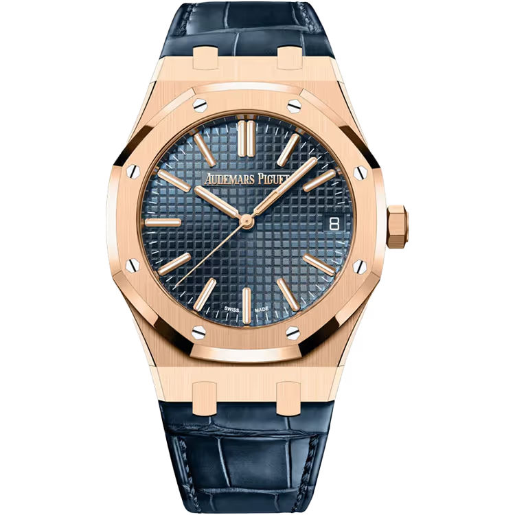Audemars Piguet, Royal Oak, 15510OR, Blue Dial, 18-Carat Pink Gold, 41 mm