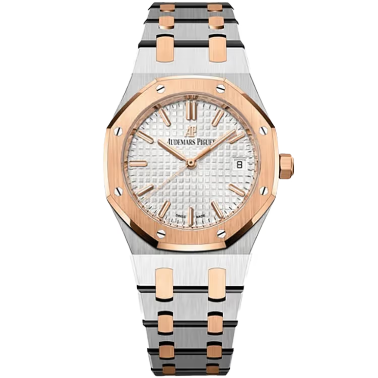 Audemars Piguet Royal Oak Selfwinding 15550SR.OO.1356SR.02 – Stainless Steel & 18 ct Pink Gold, Silver “Grande Tapisserie” Dial, 37 mm