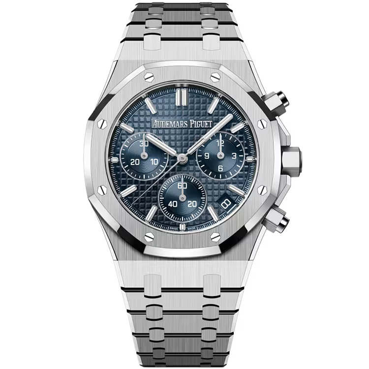 Audemars Piguet, Royal Oak, 26240ST, Blue Dial, Selfwinding Chronograph, Stainless Steel, 41 mm
