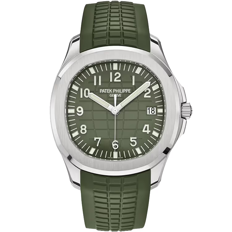 Patek Philippe Aquanaut 5168G-010 – White Gold, Khaki Green Dial, 42.2mm