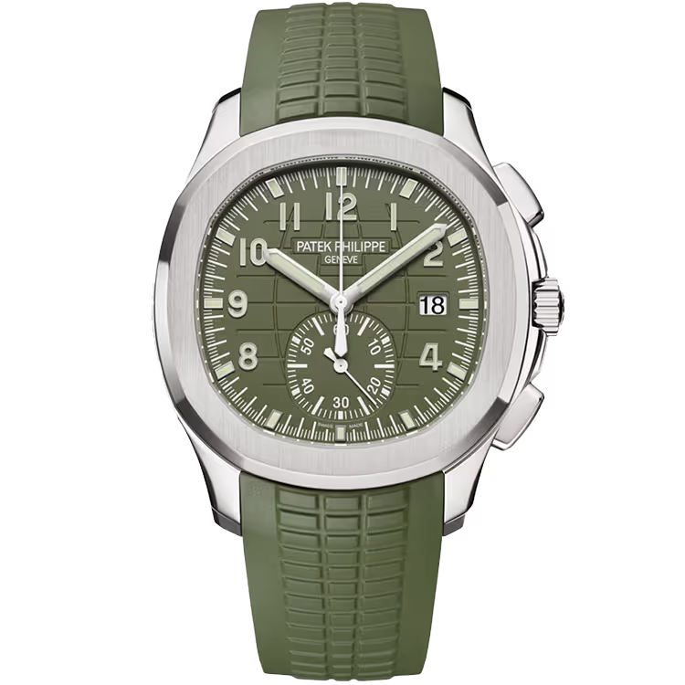 Patek Philippe Aquanaut Chronograph 5968G-010 – White Gold, Green Dial, 42.2mm