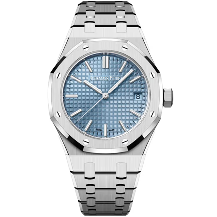 Audemars Piguet Royal Oak Selfwinding 15550ST.OO.1356ST.08 – Stainless Steel, Ice Blue “Grande Tapisserie” Dial, 37 mm