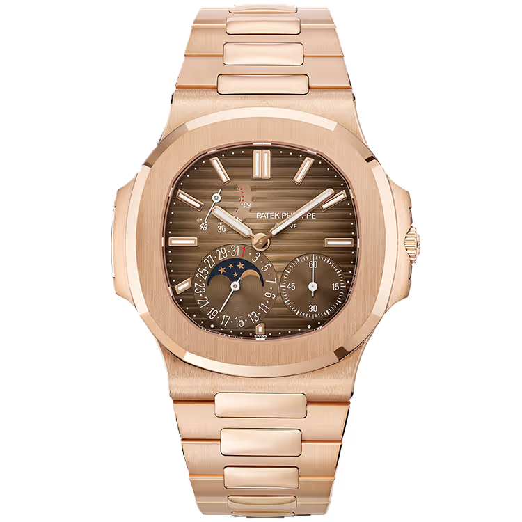 Patek Philippe Nautilus 5712/1R-001 – Rose Gold, Chocolate Dial, Moon Phase, 40 mm
