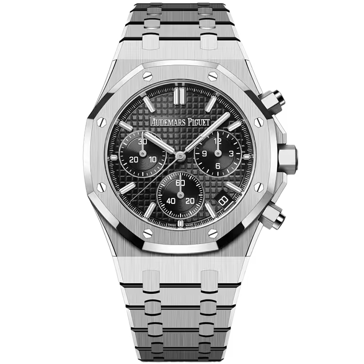 Audemars Piguet, Royal Oak, 26240ST, Black Dial, Selfwinding Chronograph, Stainless Steel, 41 mm