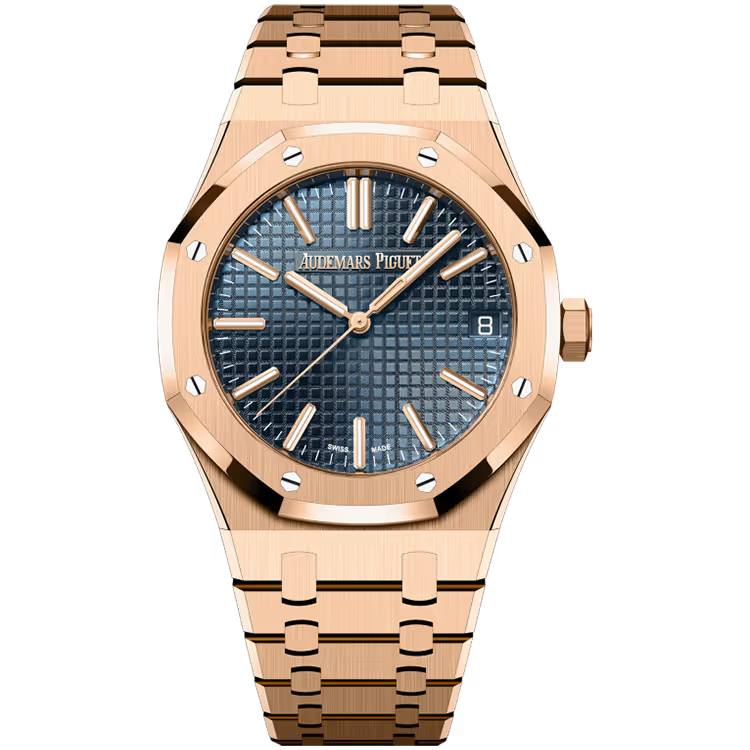 Audemars Piguet, Royal Oak, 15510OR, Blue Dial, Selfwinding, 18k Pink Gold, 41mm