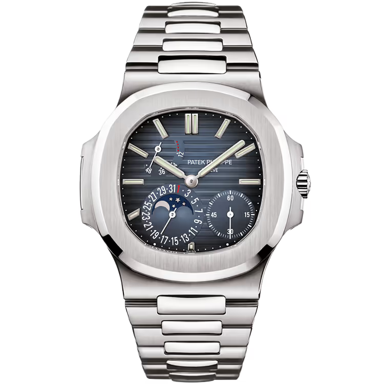 Patek Philippe, Nautilus, 5712/1A, Blue Dial, Moon Phase, Stainless Steel, 40mm